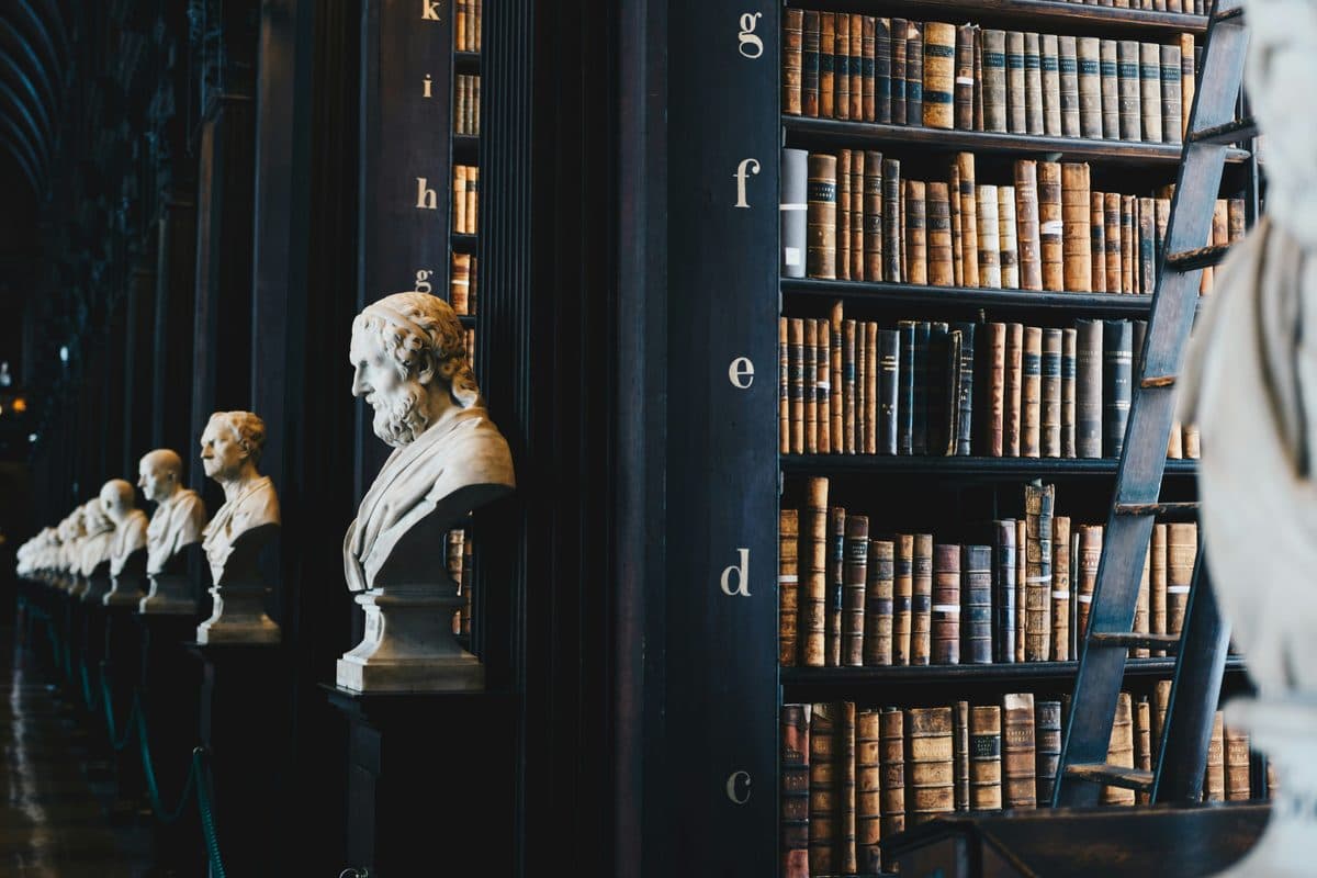 Historic law library interior